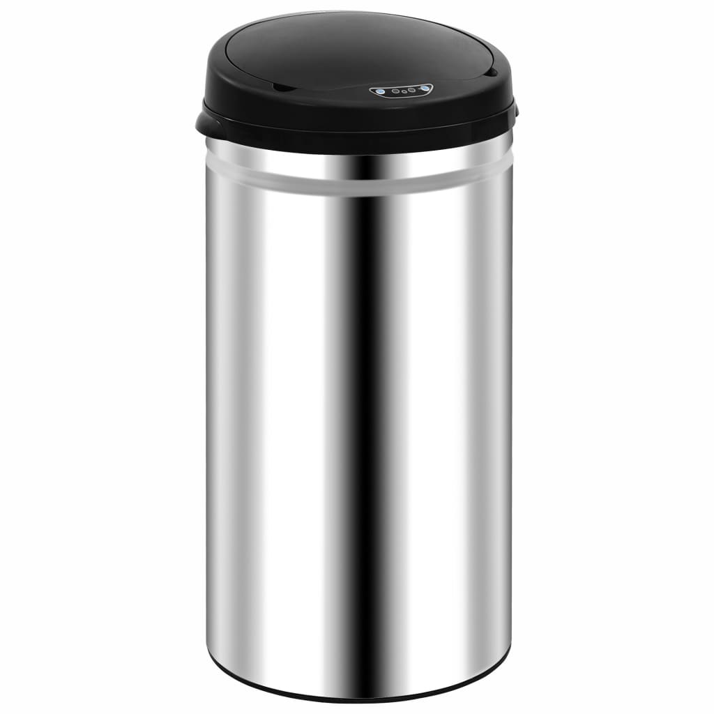 8720286044018_g_en_hd_1 vidaXL Automatic Sensor Dustbin 50 L Stainless Steel - Image 2
