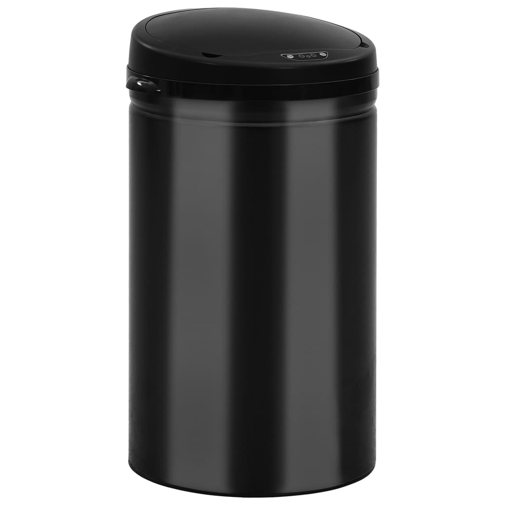 8720286044063_g_en_hd_1 vidaXL Automatic Sensor Dustbin 40 L Carbon Steel Black - Image 2