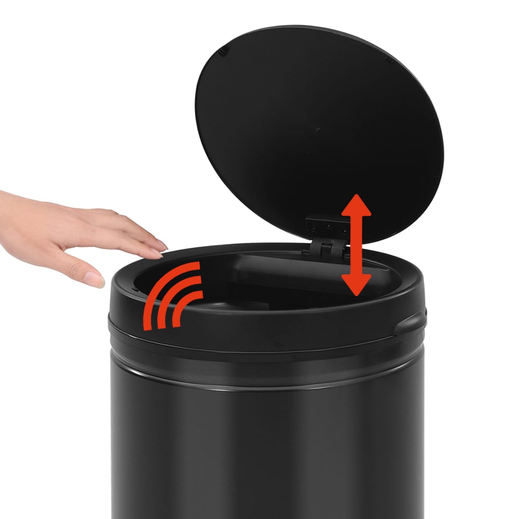8720286044100_g_en_hd_4 vidaXL Automatic Sensor Dustbin 80 L Carbon Steel Black - Image 5
