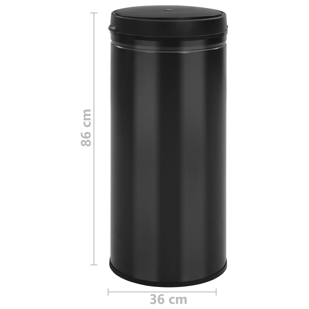 8720286044100_g_en_hd_6 vidaXL Automatic Sensor Dustbin 80 L Carbon Steel Black - Image 7