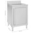 vidaXL Commercial Kitchen Sink Cabinet 60x60x96 cm Stainless Steel - Image 7