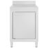 vidaXL Commercial Kitchen Cabinet with Drainboard Stainless Steel - Image 2