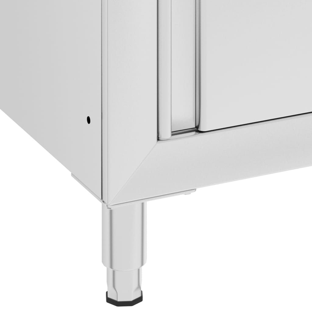 8720286044537_g_en_hd_6 vidaXL Commercial Kitchen Cabinet with Drainboard Stainless Steel - Image 7