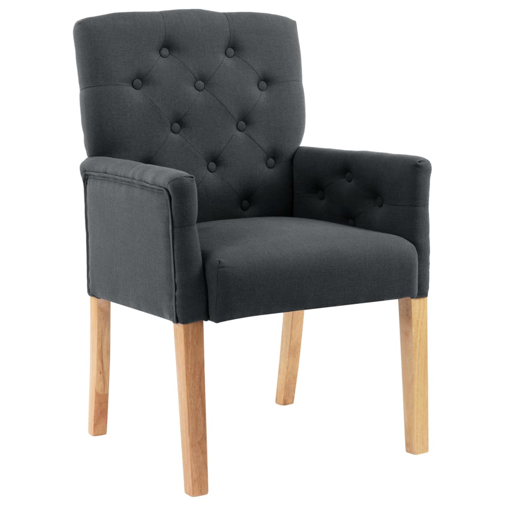 8720286052426_a_en_hd_1 vidaXL Dining Chair with Armrests Grey Fabric - Image 2