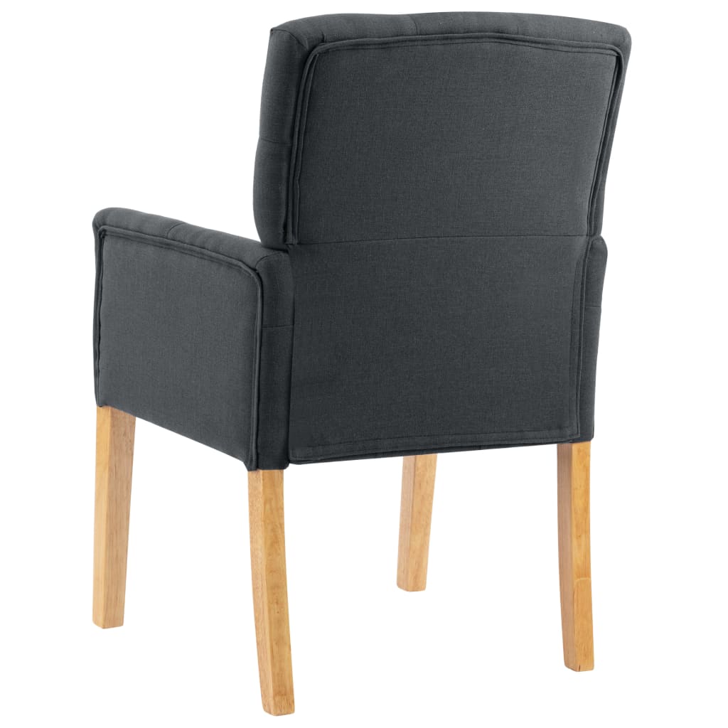 8720286052426_g_en_hd_3 vidaXL Dining Chair with Armrests Grey Fabric - Image 5