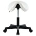vidaXL Work Stool White Faux Leather - Image 2