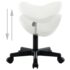 vidaXL Work Stool White Faux Leather - Image 3