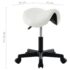 vidaXL Work Stool White Faux Leather - Image 7