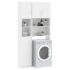 vidaXL Washing Machine Cabinet Set White Engineered Wood - Image 4
