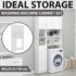 vidaXL Washing Machine Cabinet Set White Engineered Wood - Image 14