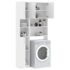 vidaXL Washing Machine Cabinet Set White Engineered Wood - Image 5