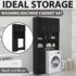 vidaXL Washing Machine Cabinet Set Black Engineered Wood - Image 4