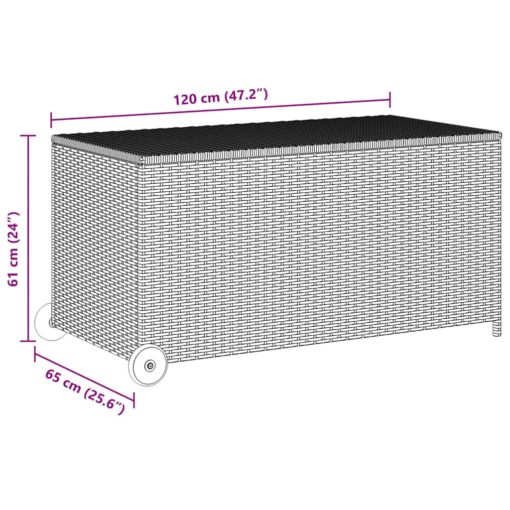 8720286055113_g_en_hd_7 vidaXL Garden Storage Box Light Grey 120x65x115 cm Poly Rattan - Image 9