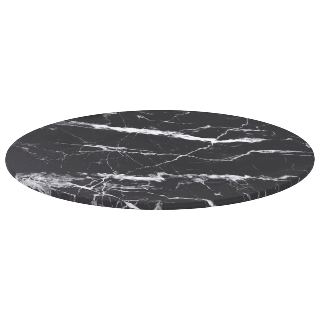 8720286055946_g_en_hd_1 vidaXL Table Top Black Ø40x0.8 cm Tempered Glass with Marble Design - Image 2