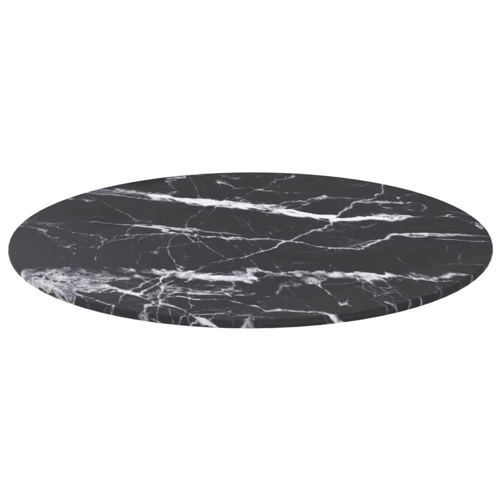 8720286055953_g_en_hd_1 vidaXL Table Top Black Ø50x0.8 cm Tempered Glass with Marble Design - Image 2