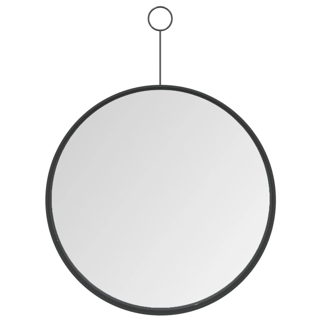 8720286056394_a_en_hd_1 vidaXL Hanging Mirror with Hook Black 30 cm - Image 2