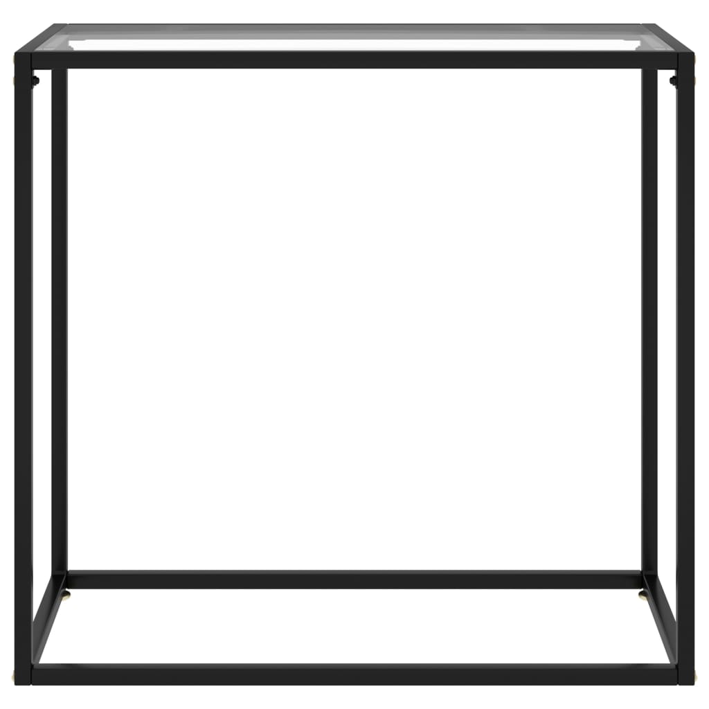 8720286057353_g_en_hd_1 vidaXL Console Table Transparent 80x35x75 cm Tempered Glass - Image 2