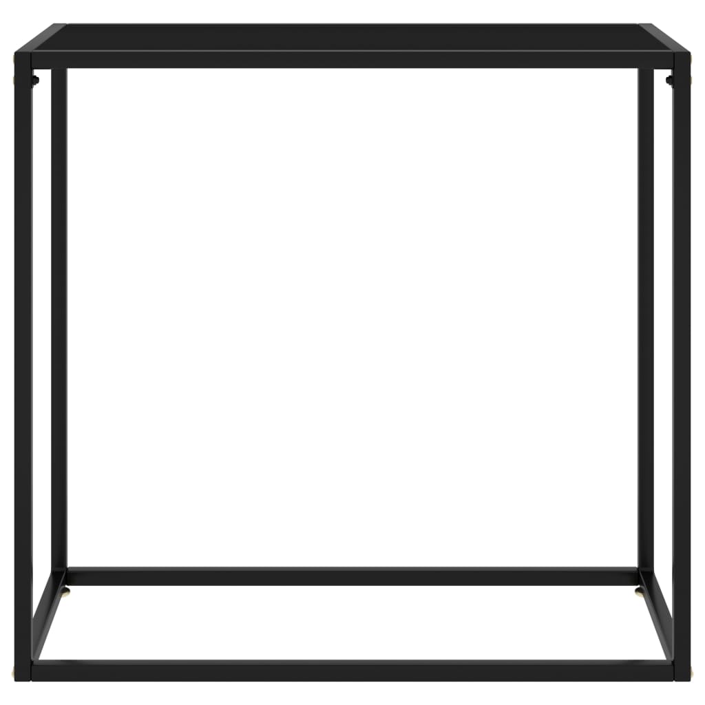 8720286057360_g_en_hd_1 vidaXL Console Table Black 80x35x75 cm Tempered Glass - Image 2