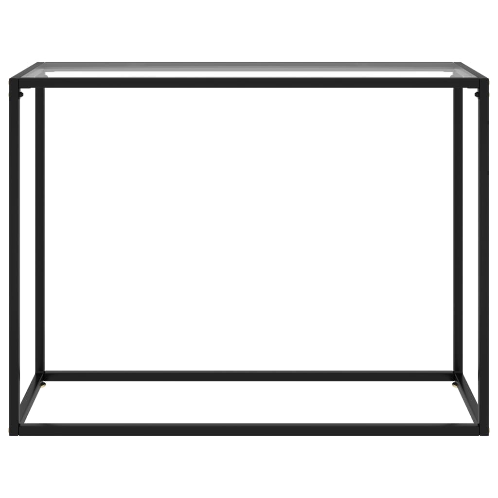 8720286057391_g_en_hd_1 vidaXL Console Table Transparent 100x35x75 cm Tempered Glass - Image 2