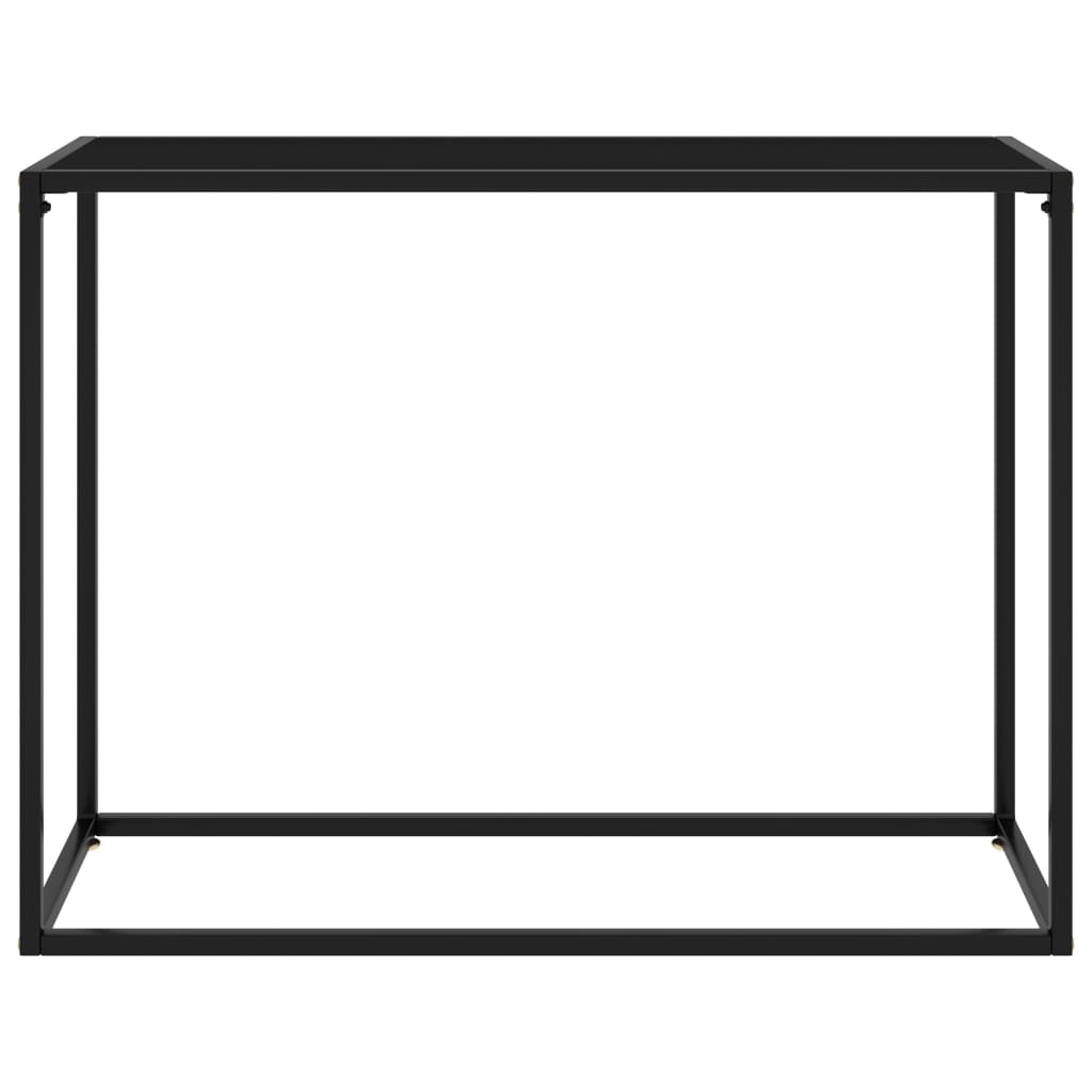 8720286057407_g_en_hd_1 vidaXL Console Table Black 100x35x75 cm Tempered Glass - Image 2