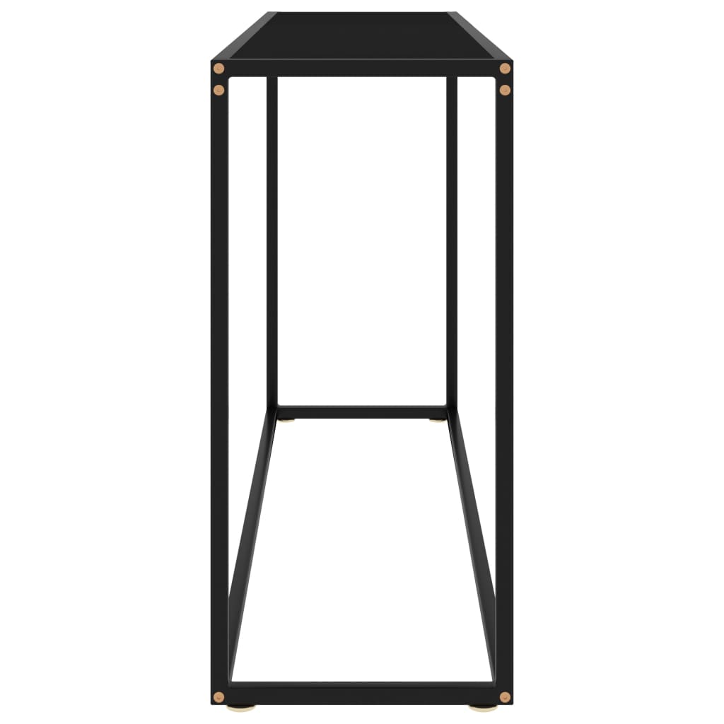 8720286057445_g_en_hd_2 vidaXL Console Table Black 120x35x75 cm Tempered Glass - Image 4