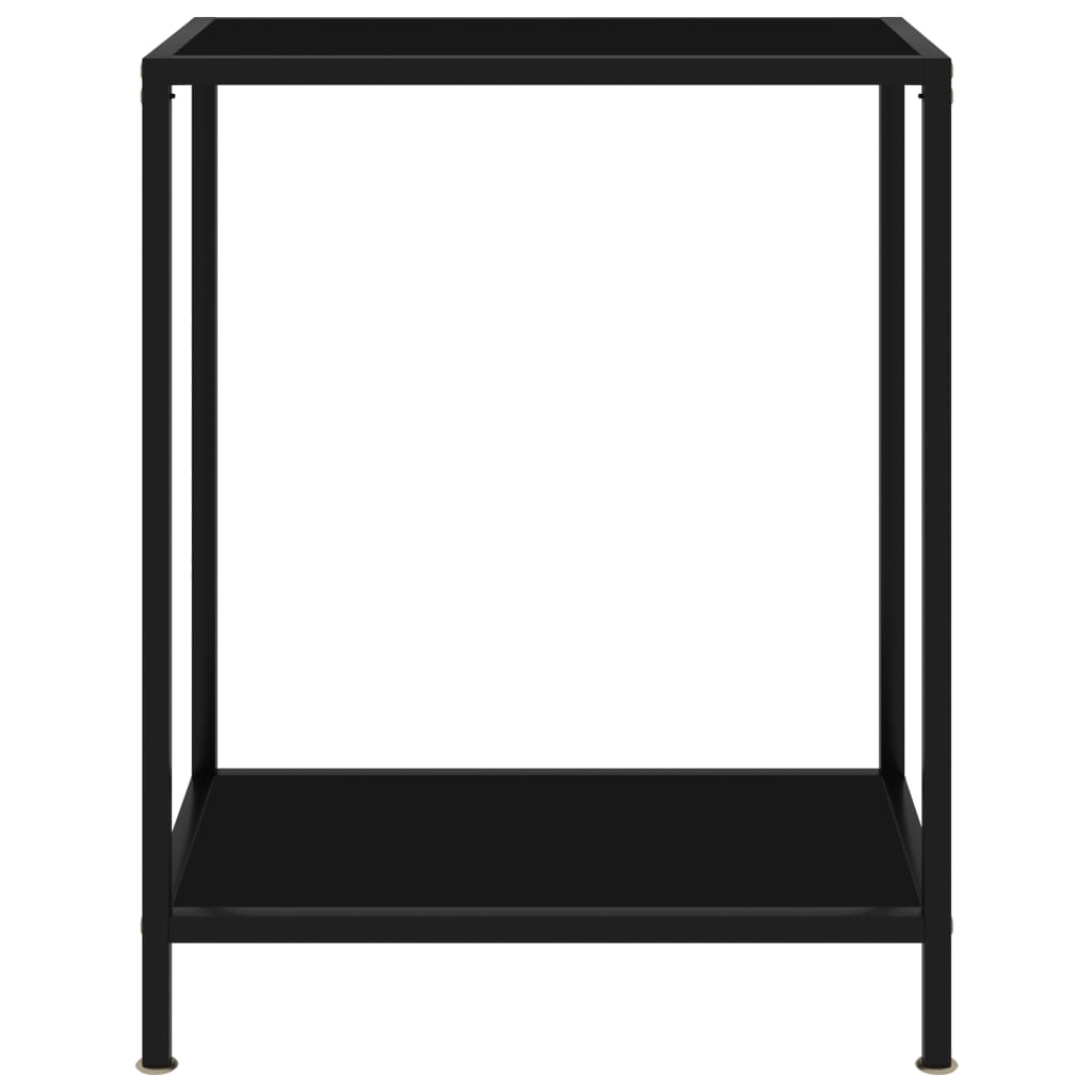 8720286057568_g_en_hd_1 vidaXL Console Table Black 60x35x75 cm Tempered Glass - Image 2