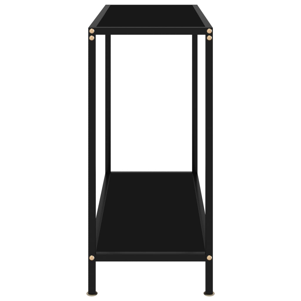 8720286057605_g_en_hd_2 vidaXL Console Table Black 80x35x75 cm Tempered Glass - Image 4