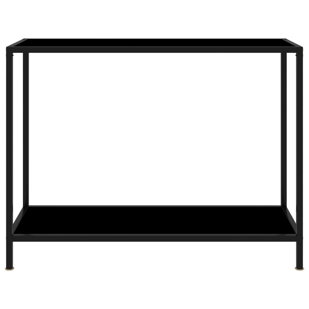8720286057643_g_en_hd_1 vidaXL Console Table Black 100x35x75 cm Tempered Glass - Image 2
