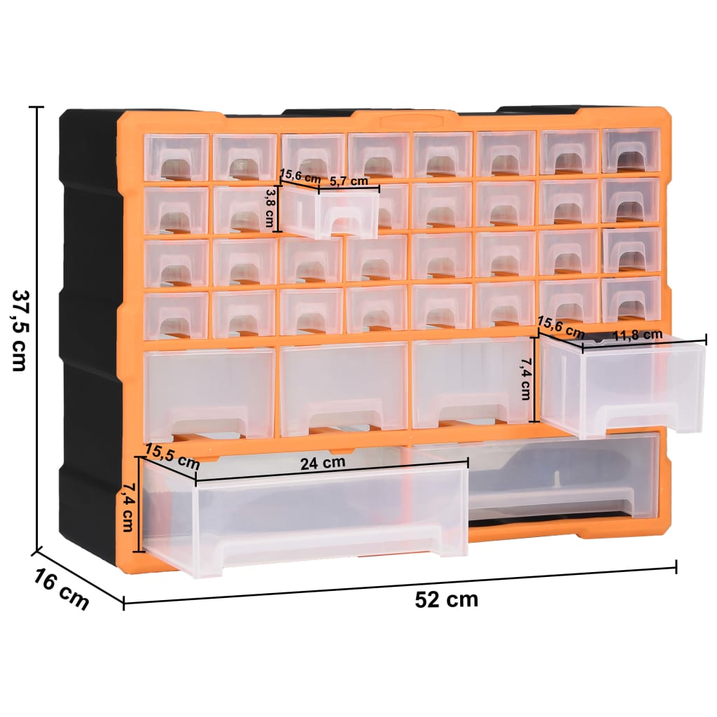 8720286058718_g_en_hd_8 vidaXL Multi-drawer Organiser with 38 Drawers 52x16x37.5 cm - Image 9