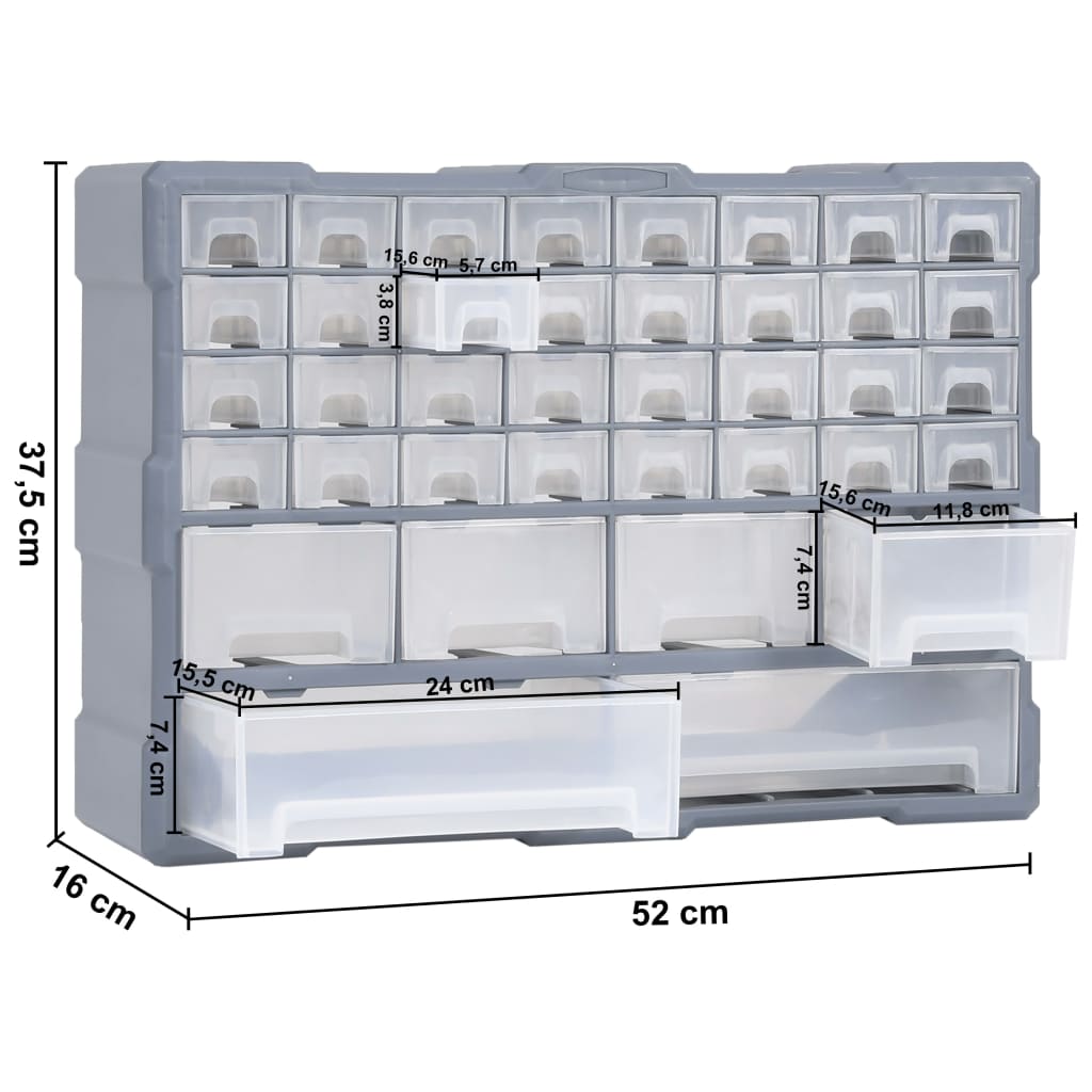 8720286058725_g_en_hd_8 vidaXL Multi-drawer Organiser with 38 Drawers 52x16x37.5 cm - Image 9