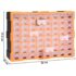 vidaXL Multi-drawer Organiser with 64 Drawers 52x16x37.5 cm - Image 9