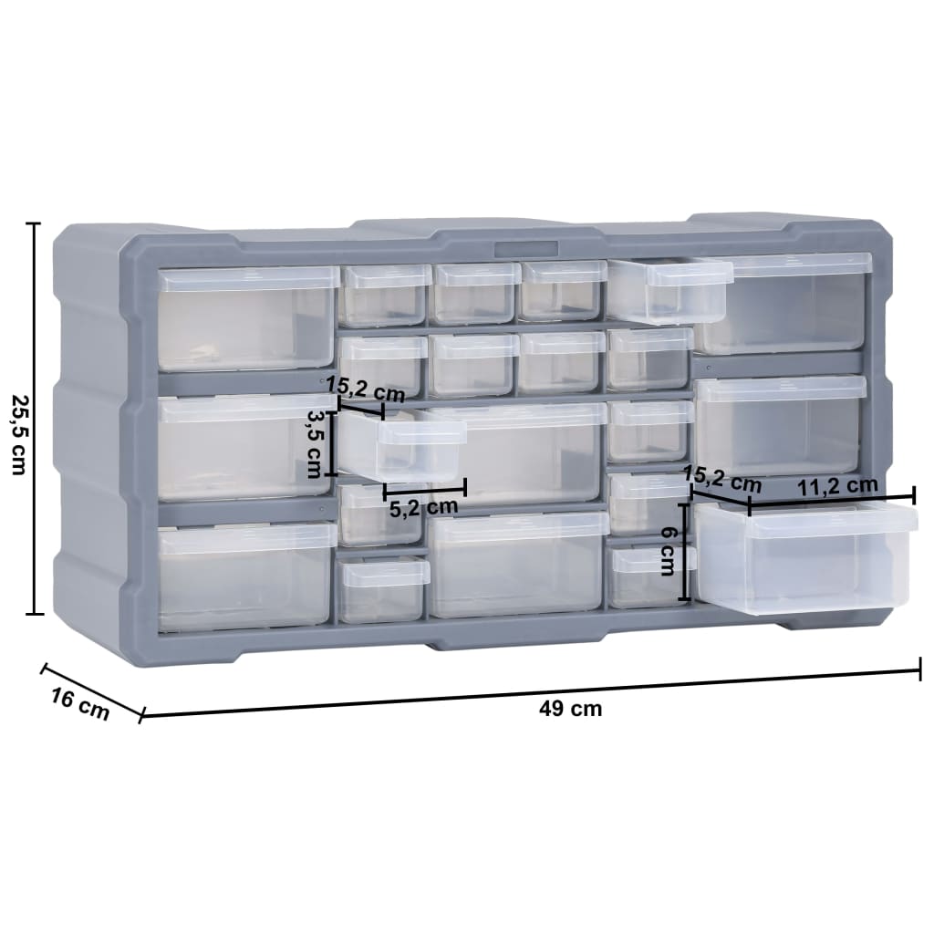 8720286058787_g_en_hd_8 vidaXL Multi-drawer Organiser with 22 Drawers 49x16x25.5 cm - Image 9