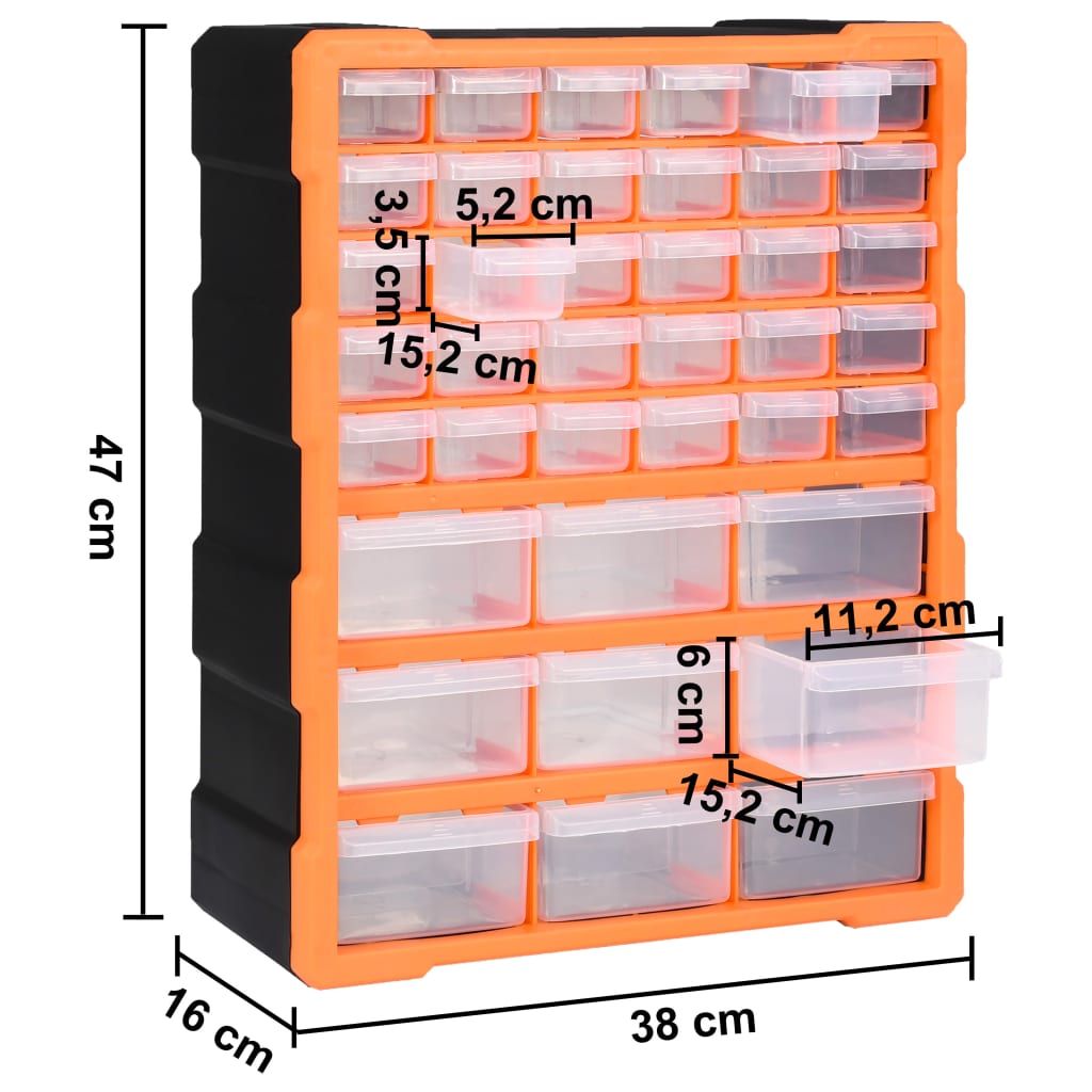 8720286058794_g_en_hd_8 vidaXL Multi-drawer Organiser with 39 Drawers 38x16x47 cm - Image 9