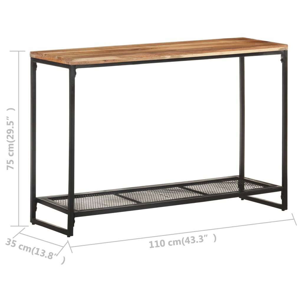 8720286060643_g_en_hd_5 vidaXL Console Table 110x35x75 cm Solid Acacia Wood - Image 7