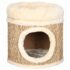 vidaXL Cat House with Luxury Cushion 33 cm Seagrass - Image 2
