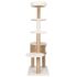 vidaXL Cat Tree with Luxury Cushion and Scratching Post 148cm Seagrass - Image 4