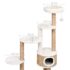 vidaXL Cat Tree with Luxury Cushion and Scratching Post 148cm Seagrass - Image 9