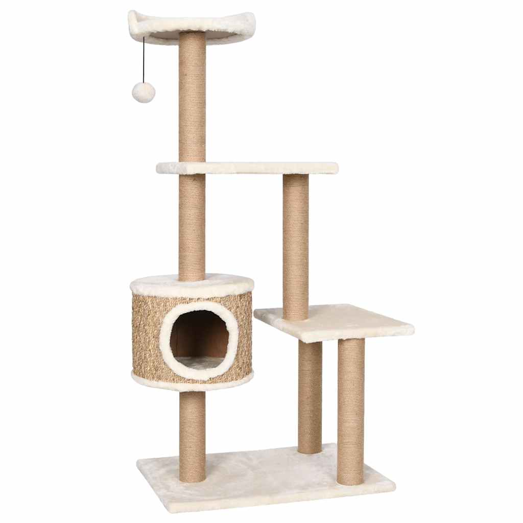 8720286062432_g_en_hd_1 vidaXL Cat Tree with Scratching Post 123cm Seagrass - Image 2