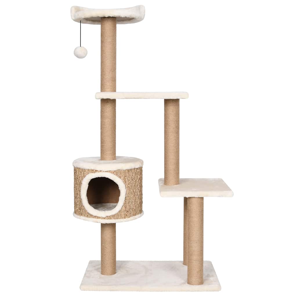 8720286062432_g_en_hd_2 vidaXL Cat Tree with Scratching Post 123cm Seagrass - Image 3