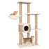 vidaXL Cat Tree with Scratching Post 126cm Seagrass