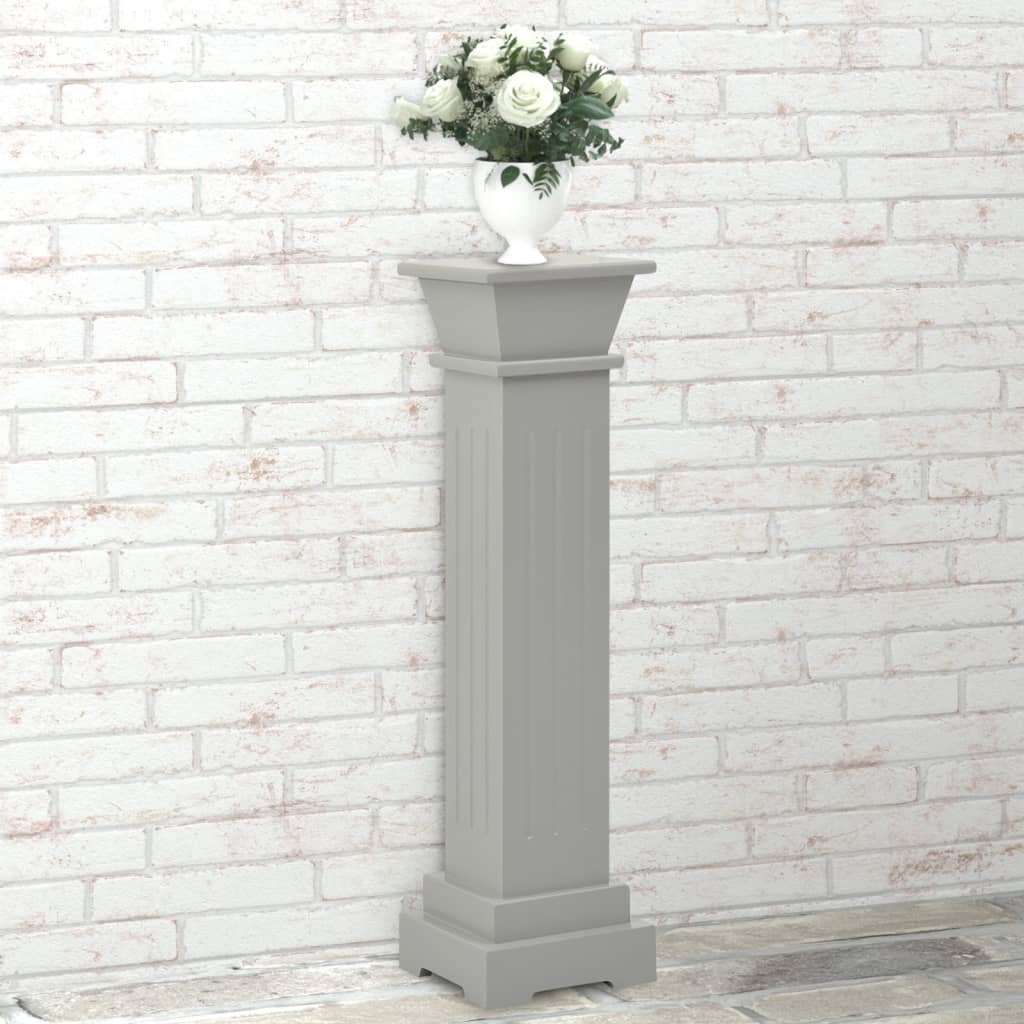 8720286062562_g_en_hd_2 vidaXL Classic Square Pillar Plant Stand Grey 17x17x66 cm MDF - Image 4