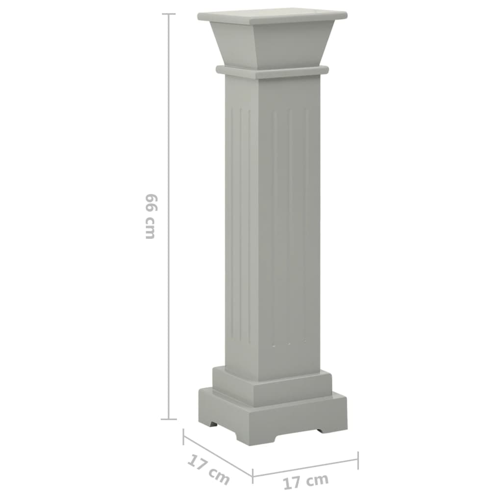 8720286062562_g_en_hd_5 vidaXL Classic Square Pillar Plant Stand Grey 17x17x66 cm MDF - Image 7