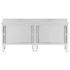 vidaXL Work Tables with Sliding Doors 2pcs 200x50x(95-97)cm Stainless Steel - Image 5