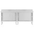 vidaXL Work Tables with Sliding Doors 2pcs 240x50x(95-97)cm Stainless Steel - Image 5