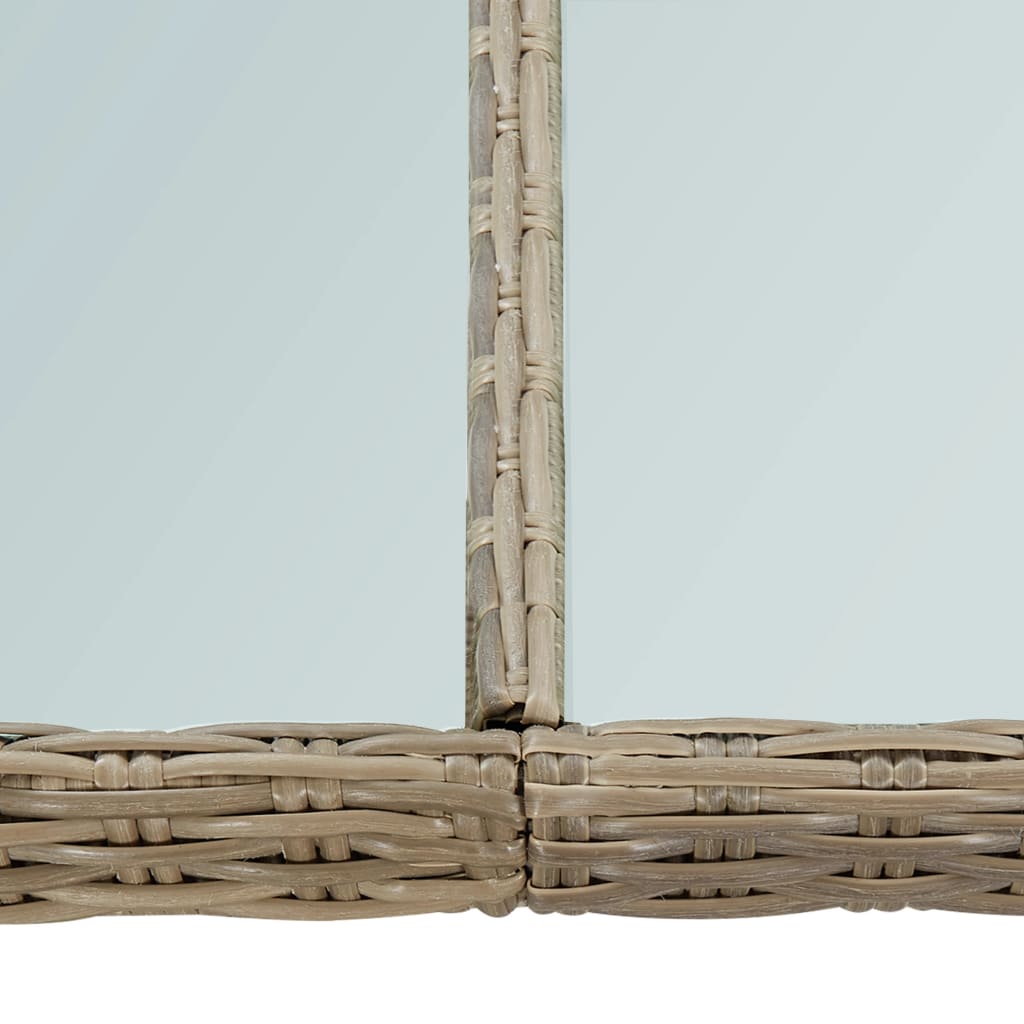 8720286065808_g_en_hd_4 vidaXL Garden Dining Table Brown 200x100x74 cm Glass and Poly Rattan - Image 5