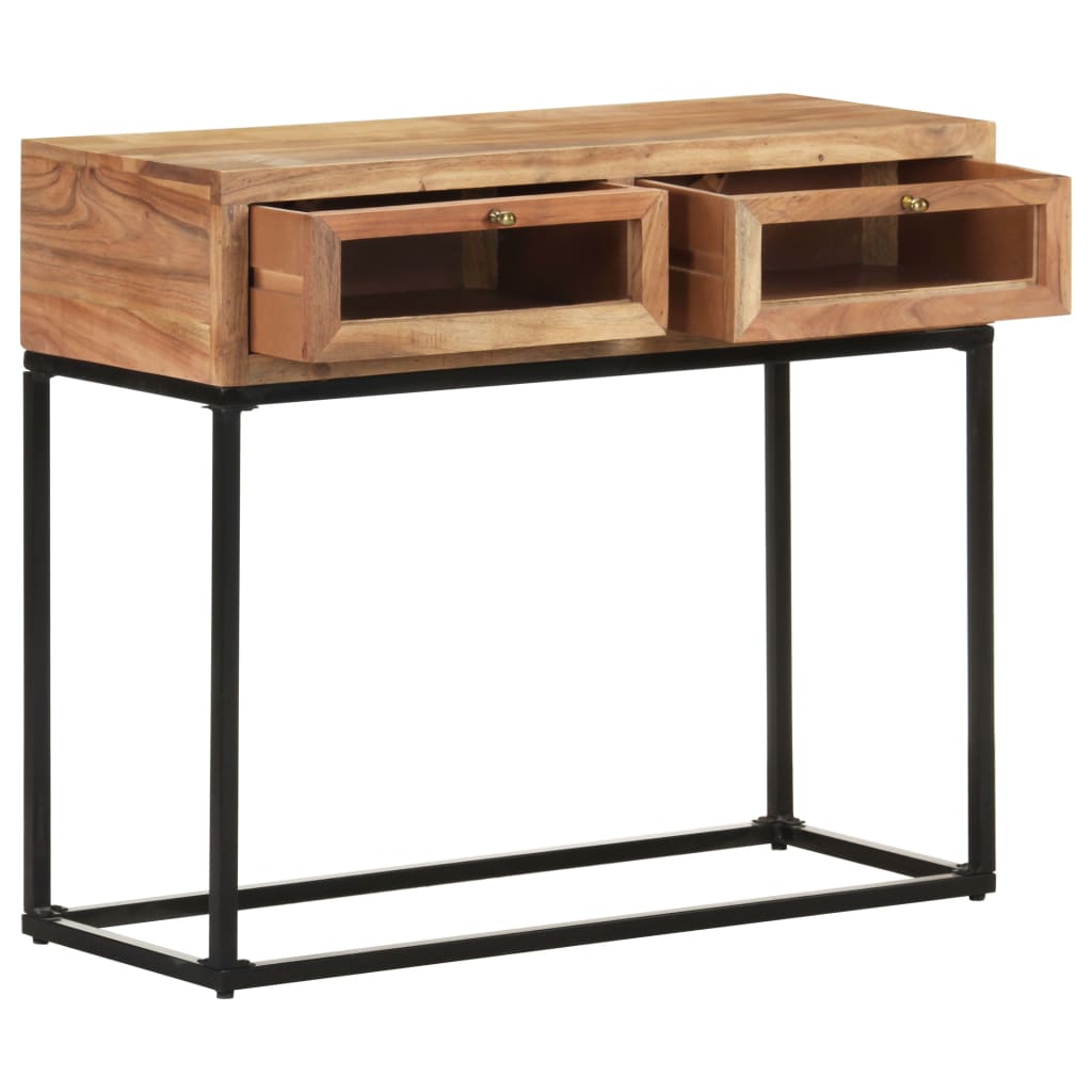 8720286066584_g_en_hd_2 vidaXL Console Table 90x35x76 cm Solid Acacia Wood - Image 4