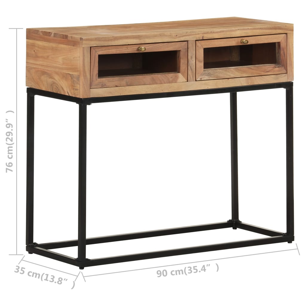 8720286066584_g_en_hd_6 vidaXL Console Table 90x35x76 cm Solid Acacia Wood - Image 8