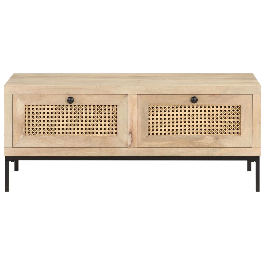 8720286066645_g_en_hd_1 vidaXL Coffee Table 90x50x37 cm Solid Mango Wood and Natural Cane - Image 2