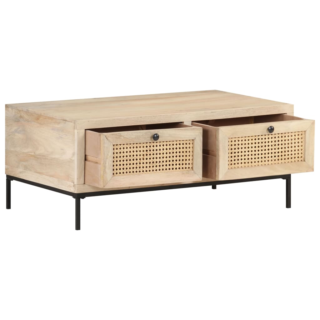 8720286066645_g_en_hd_2 vidaXL Coffee Table 90x50x37 cm Solid Mango Wood and Natural Cane - Image 3