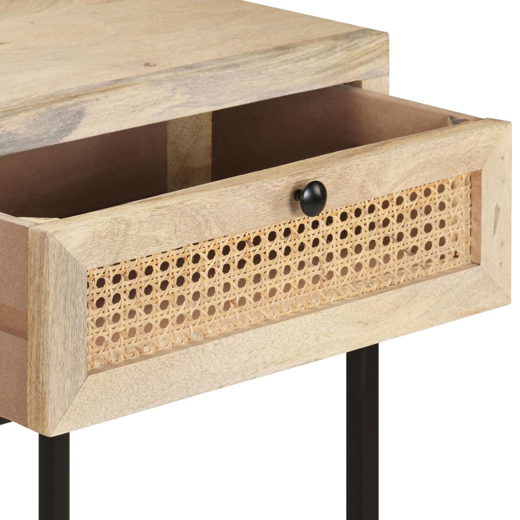 8720286066652_g_en_hd_5 vidaXL Console Table 100x35x76 cm Solid Mango Wood and Natural Cane - Image 7